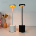 AuraBar Cordless Metal LED Table Lamp | Rechargeable Touch Control Desk Light | Minimalist Ambient Night Lamp