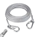 Heavy-Duty Stainless Steel Clothes Drying Rope with Lockable Hooks (10 Meter)